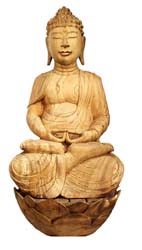 Buddha auf Lotusblüte