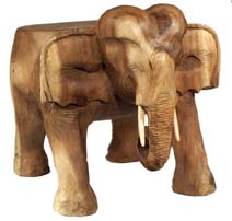Hocker, stehender Elefant